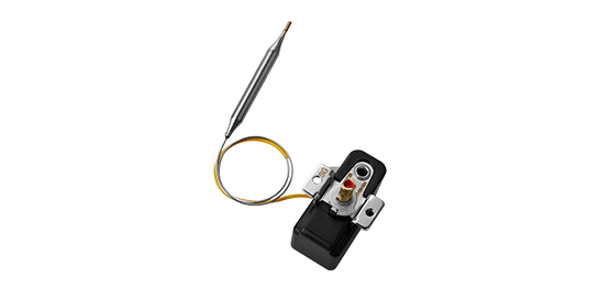 Liquid rise type temperature controller